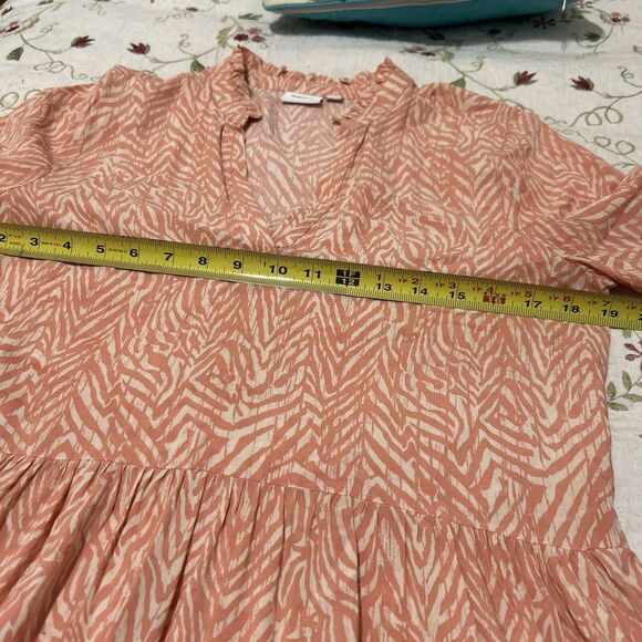 Saint Tropez EdaSz Swim Coverup Dress Small Orange Peach - Picture 12 of 15